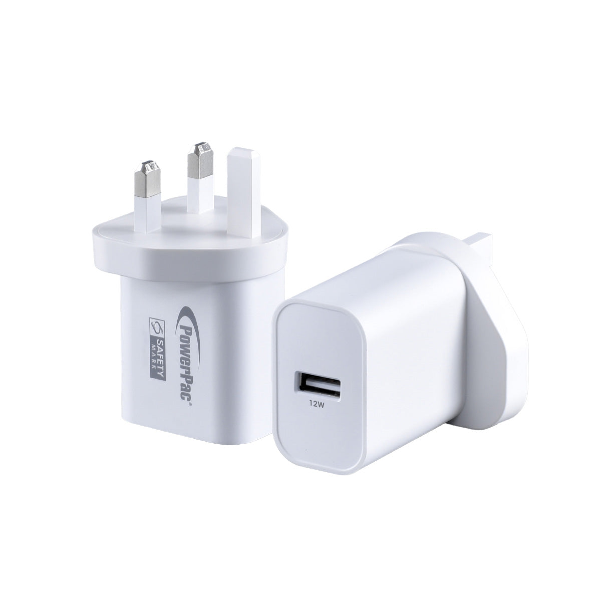 USB Smart Charger - USB-A, Dual Voltage 100-240 AC, 12W, PP7986AWH