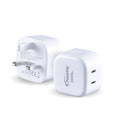 USB Smart & Fast Charger - 2 PD3.0 USB-C, Dual Voltage 100-240 AC, 36W, Surge Protector, PP7988