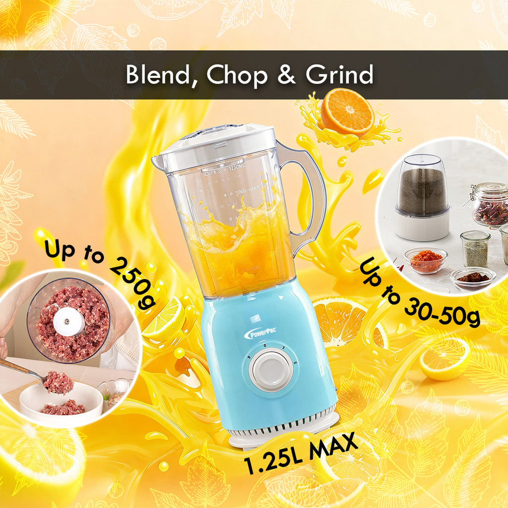 High Power Blender, 3 IN 1 Multi-functional Blender with Dry Mill, Meat Mincer (PPBL678)