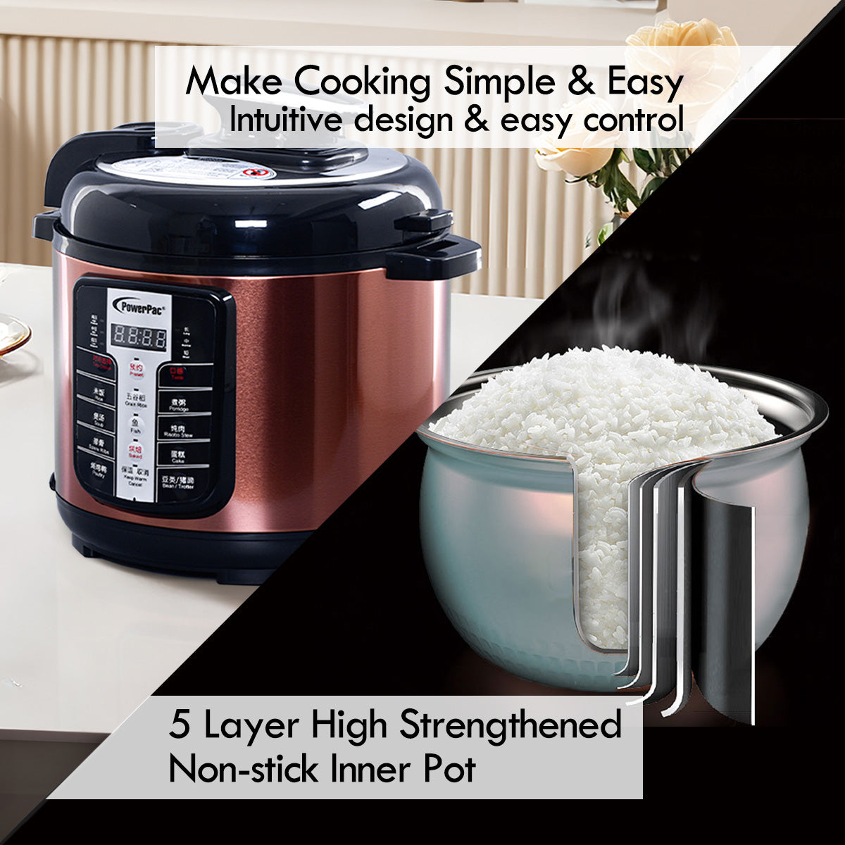 4L Electric Pressure Cooker 4.0L (PPC411A)