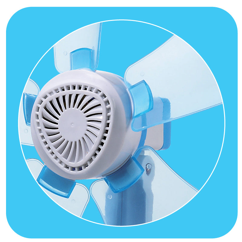 6" Clip/Table/Wall Fan – 5 Flexible Blades, Strong Airflow, Adjustable Tilt, PPC603A