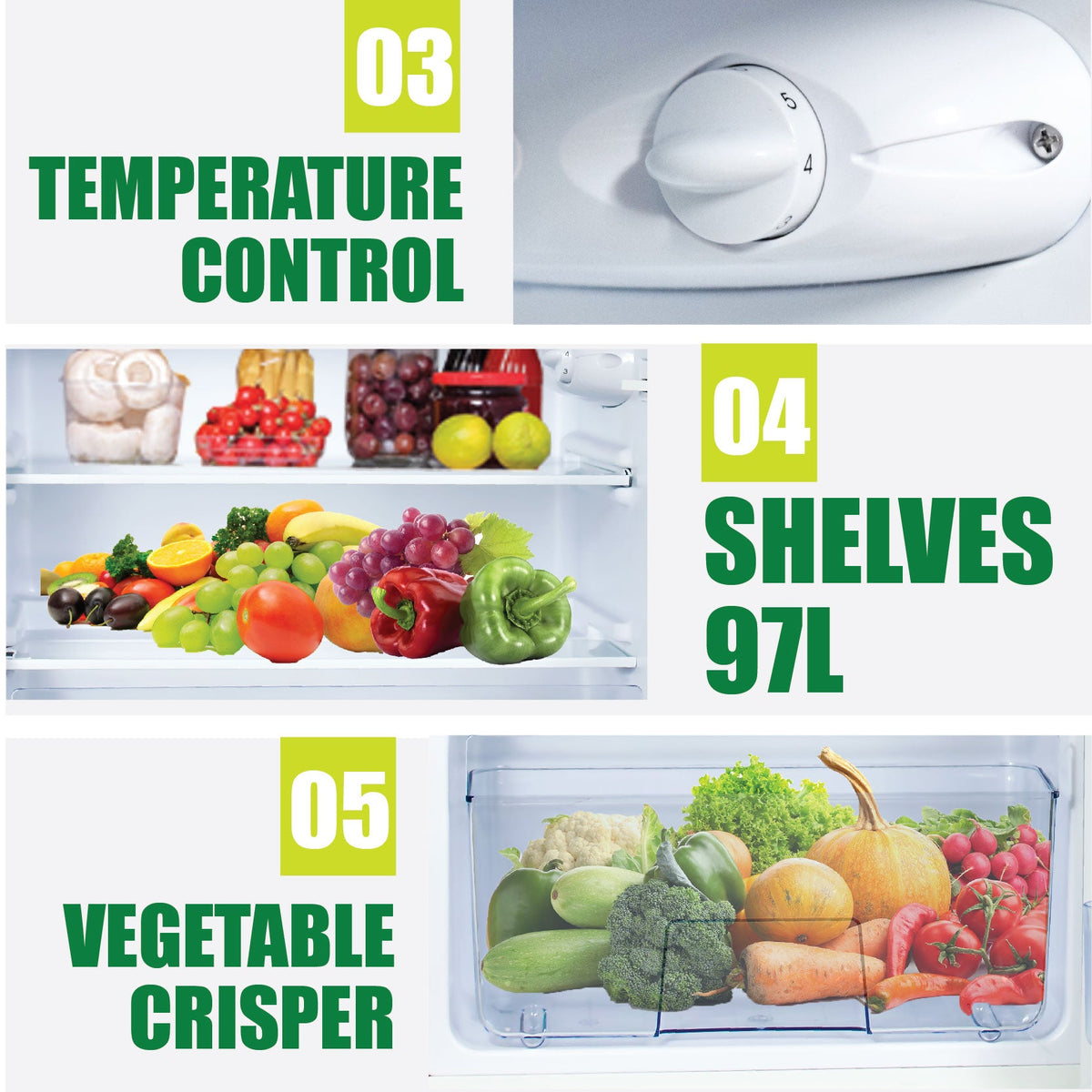 [CLIMATE VOUCHER $400] 135L 2 Door Mini Fridge with Freezer, shelves, crisper, anti-bac Carbon Filter, optimal door seal, Freezer temp < -18°C, silver, PPF136