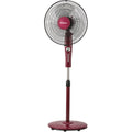 16" Stand Fan – Strong Airflow, Adjustable Tilt & Height, Oscillation, Timer, Durable, Energy-saving, 4-Speed, red, PPFS50