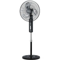 18" Stand Fan – Metal Blades, Powerful Airflow, Adjustable Tilt & Height, Oscillation, Timer, 3-Speed, black, PPFS818