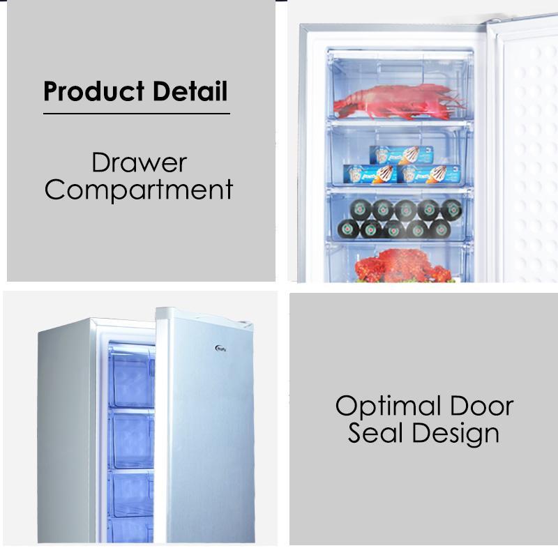 175L Chest Freezer, Upright freezer, Freestanding Freezer 175L (PPFZ180)