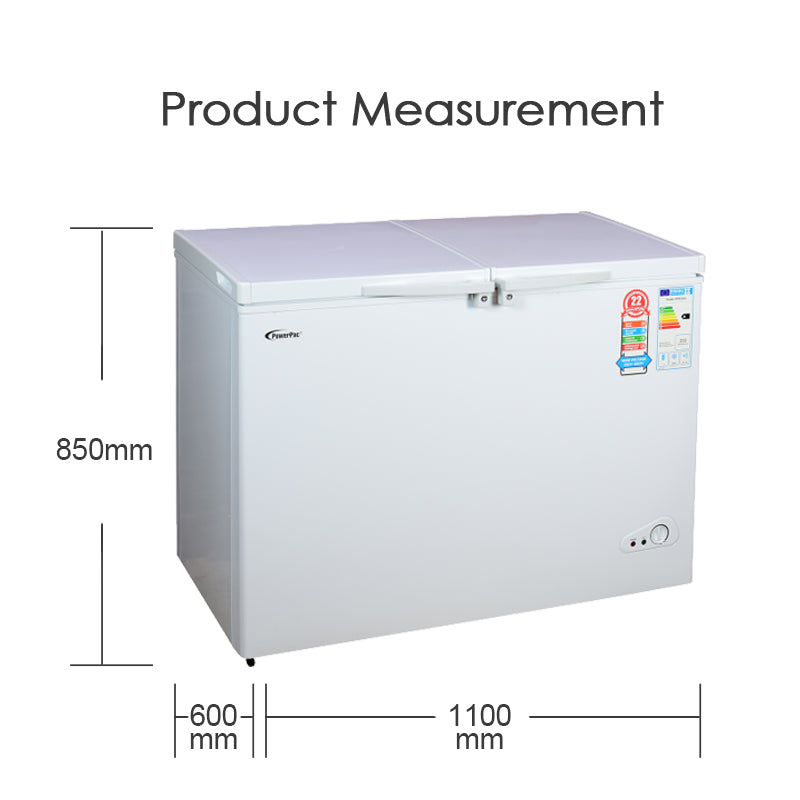 280L 2 Door Chest Freezer CFC Free, Chiller & Freezer (PPFZ280)