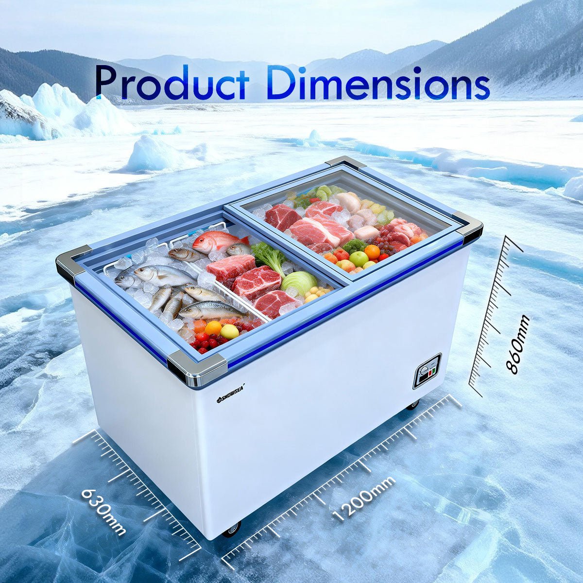 400L Commercial Chest Freezer CFC Free (PPFZ400)