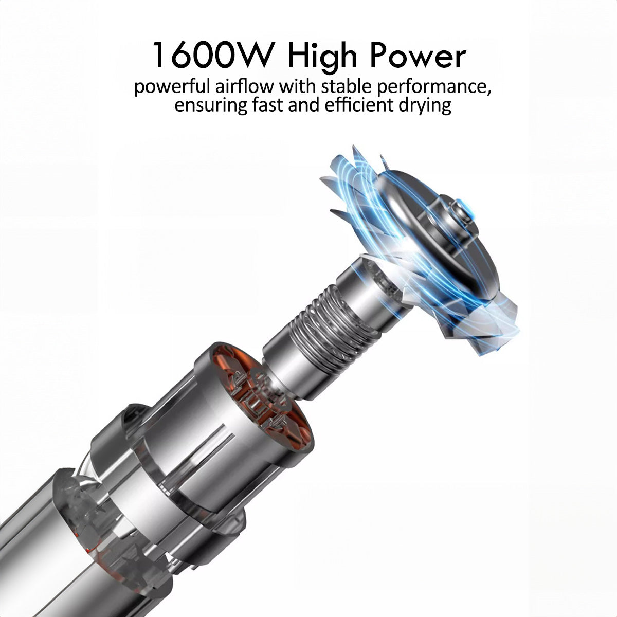 Hair Dryer with cool air, High Speed Hair Dryer, 1600W (PPH2858) GREY