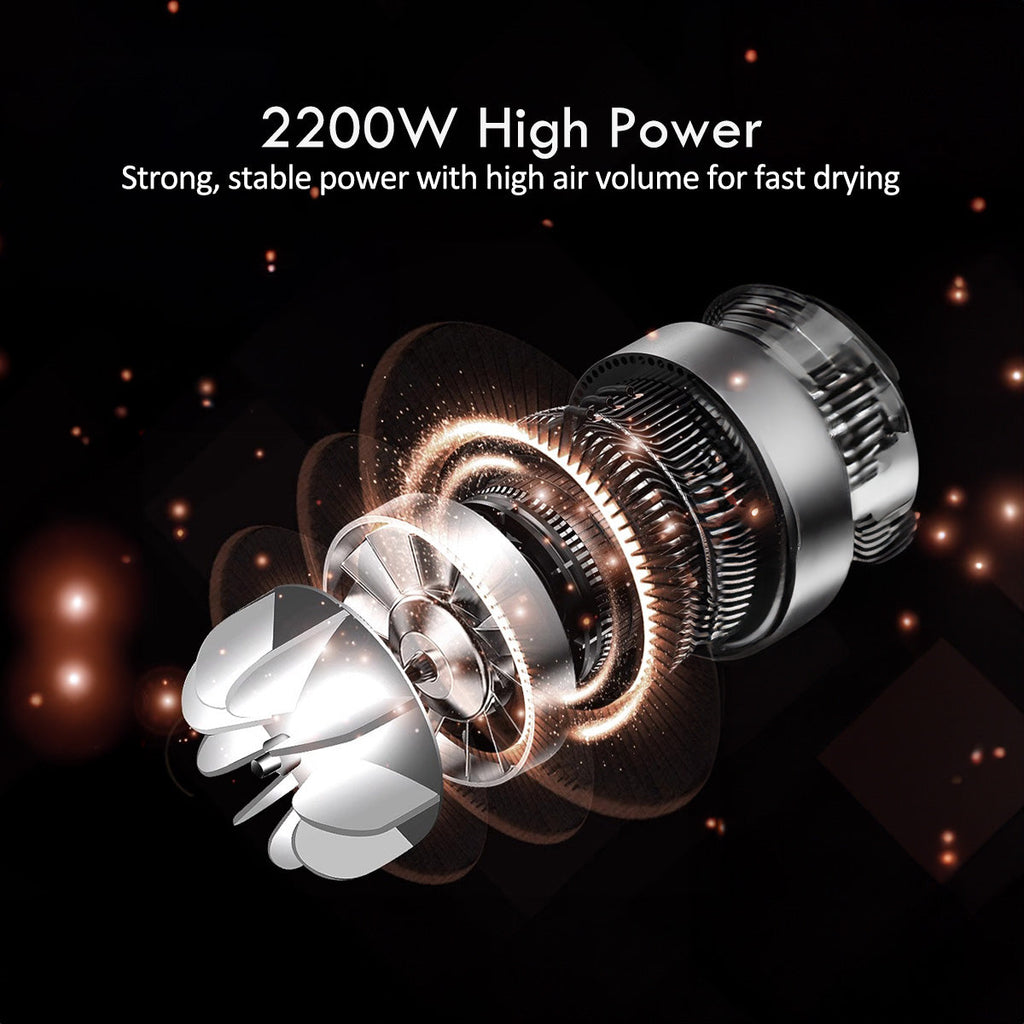 DC High Speed Hair Dryer with cool air, Professional Hair Dryer, 2200W (PPH9075A)