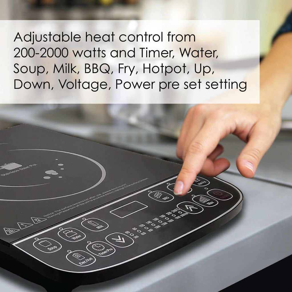 Induction Cooker Steamboat with Stainless Steel Pot + Stainless Steel Steamer (PPIC887+Steamer)