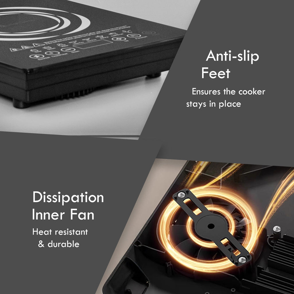 [CLIMATE VOUCHER $400] Induction Cooker, 10 Preset Functions, 1800W (PPIC888ANP)