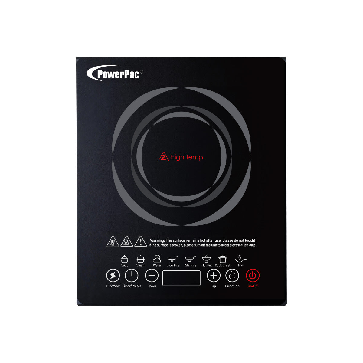 [CLIMATE VOUCHER $400] Induction Cooker, 10 Preset Functions, 1800W (PPIC888ANP)