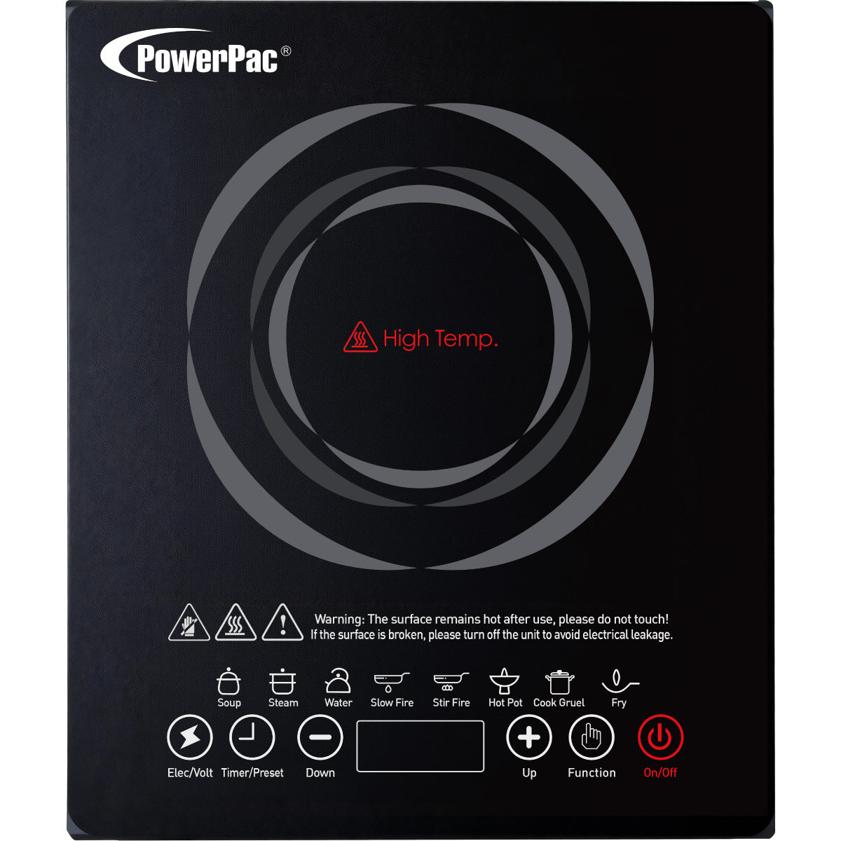 [CLIMATE VOUCHER $400] Induction Cooker, 10 Preset Functions, 1800W (PPIC888ANP)
