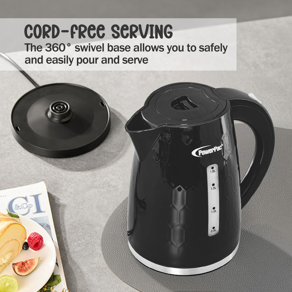 Electric Kettle Jug, Cordless Kettle 1.8L (PPJ2010)