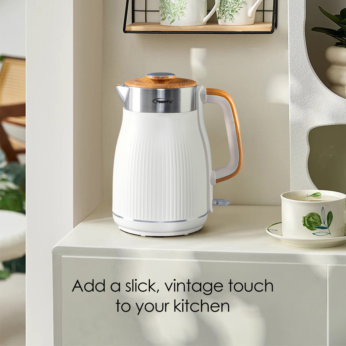 Cordless Kettle Jug, Electric Kettle Jug 1.8L Cool Touch Insulation (PPJ2030)Black
