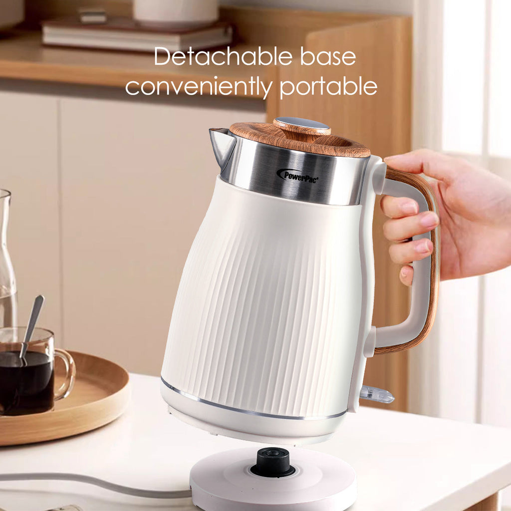 Cordless Kettle Jug, Electric Kettle Jug 1.8L Cool Touch Insulation (PPJ2030)Black