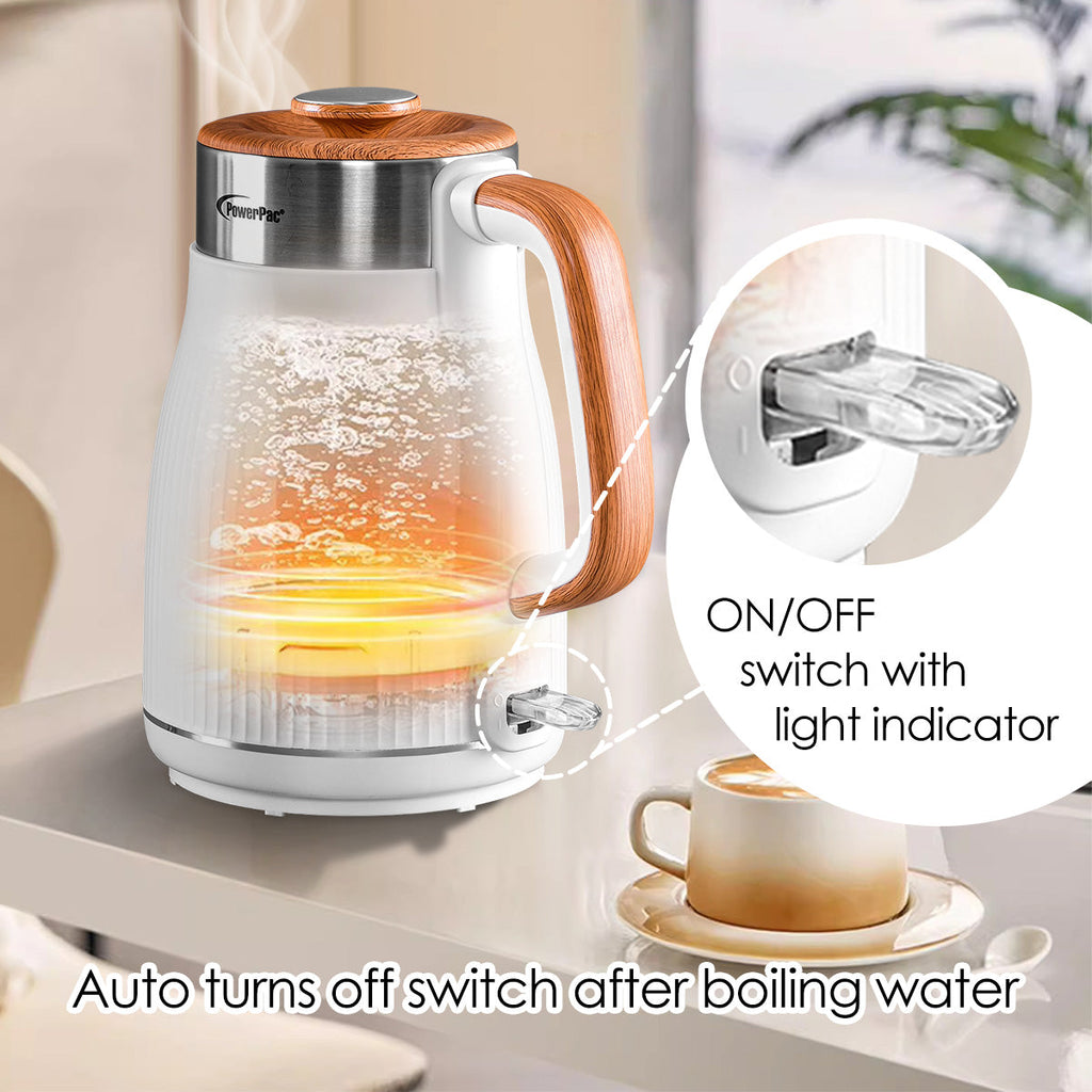 Cordless Kettle Jug, Electric Kettle Jug 1.8L Cool Touch Insulation (PPJ2030)Black