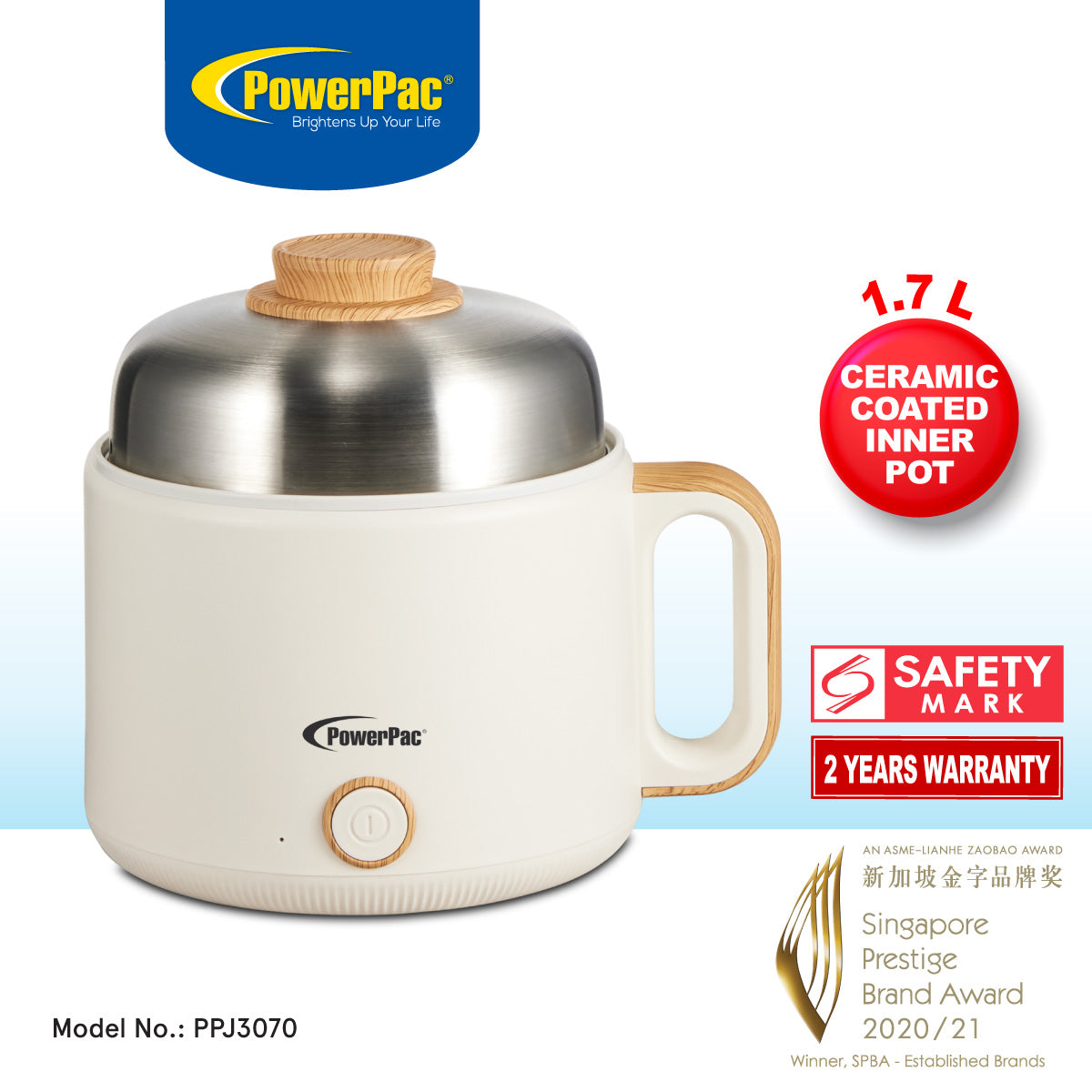 1.7L Multi Cooker steamboat noodle cooker (PPJ3070)