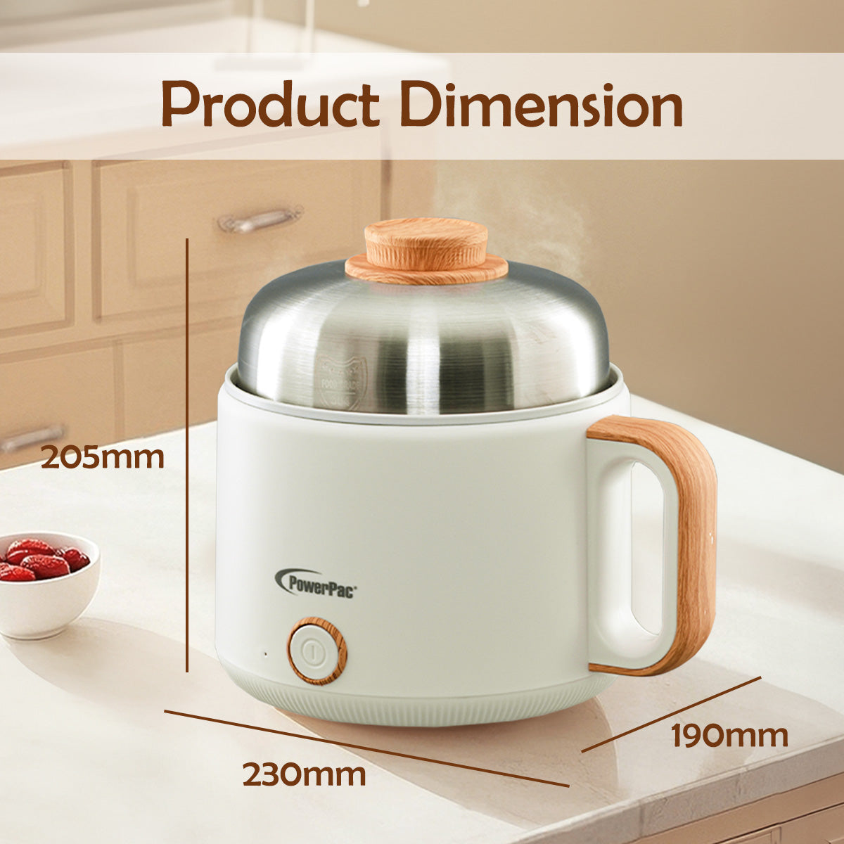 1.7L Multi Cooker steamboat noodle cooker (PPJ3070)