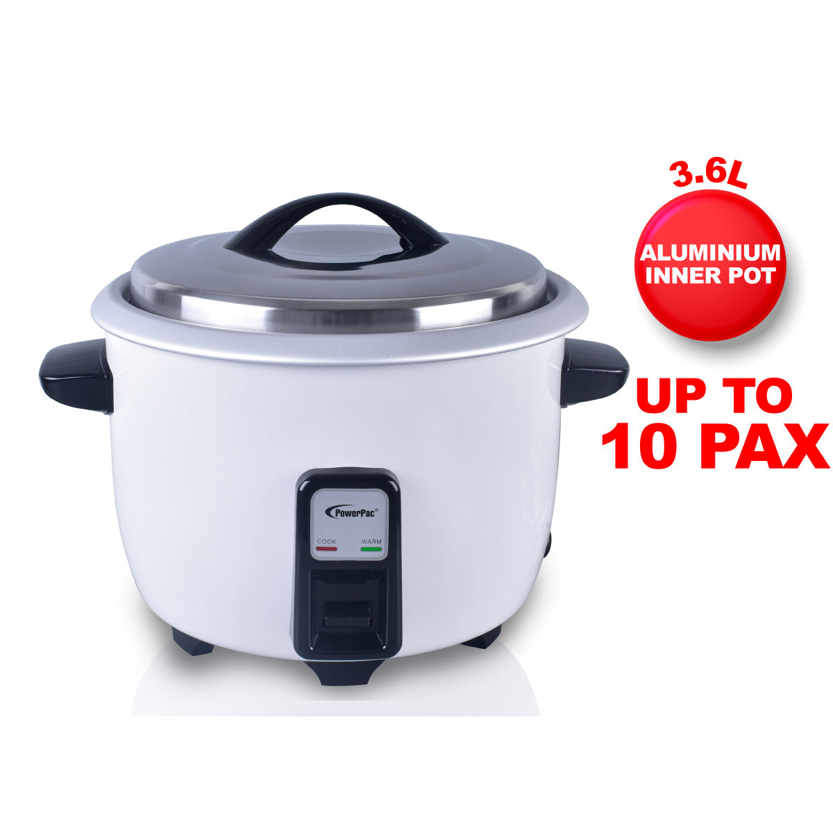 3.6L Rice Cooker with Aluminium Inner Pot  (PPRC16A)