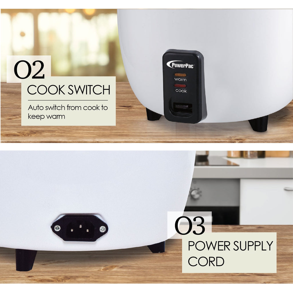 0.6L Rice Cooker with Aluminium inner pot  (PPRC2) Green
