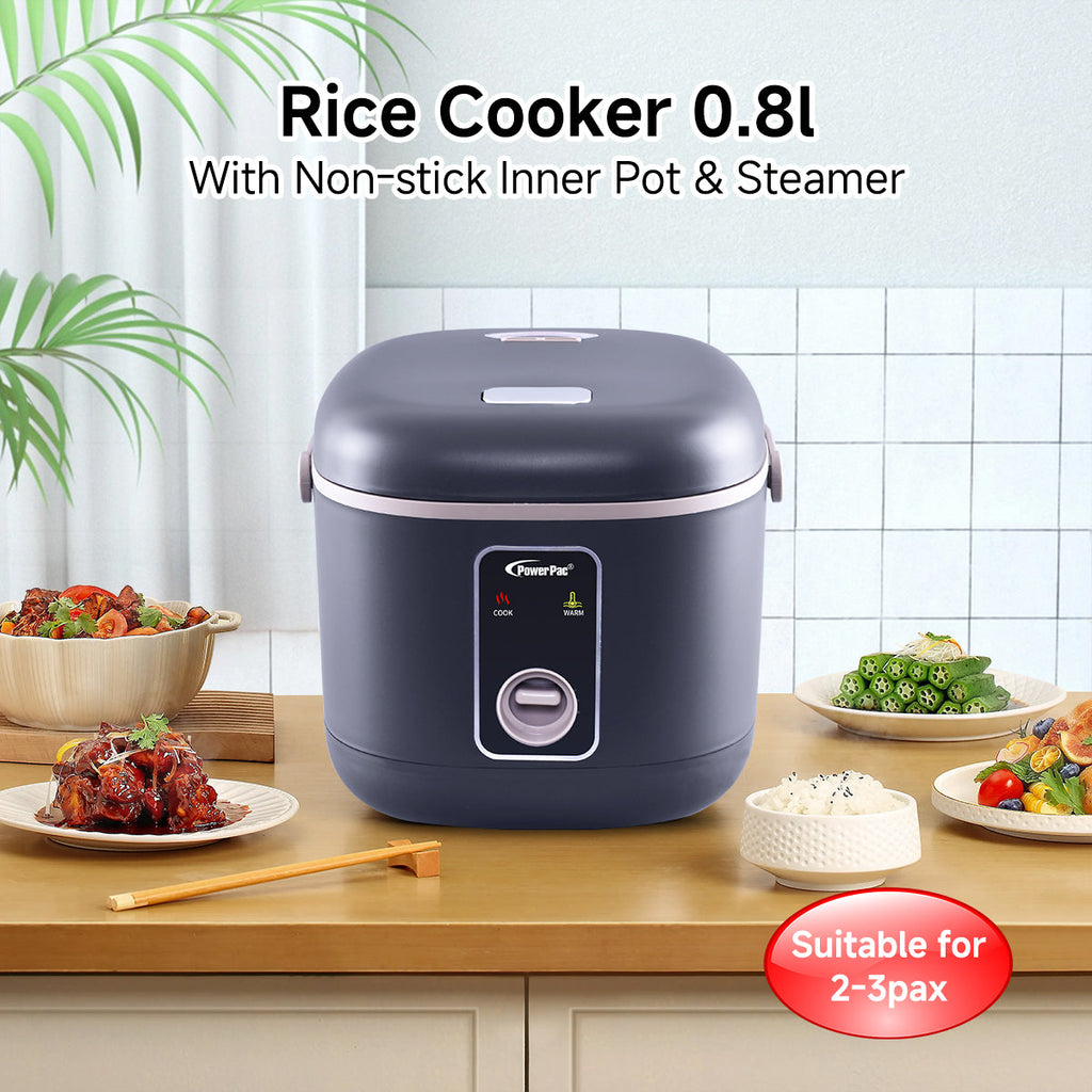 Rice Cooker 0.8L with non-stick Inner Pot (PPRC610) BK