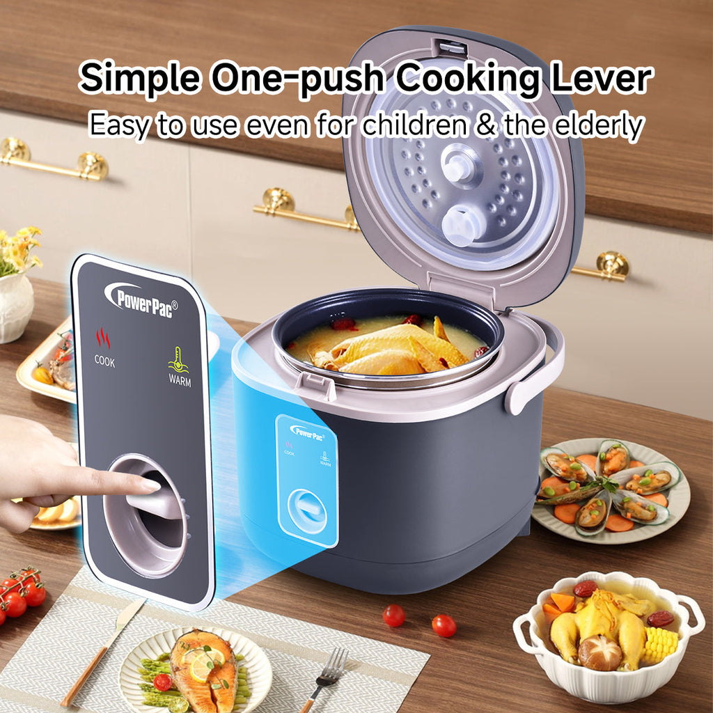 Rice Cooker 0.8L with non-stick Inner Pot (PPRC610)  Ivory