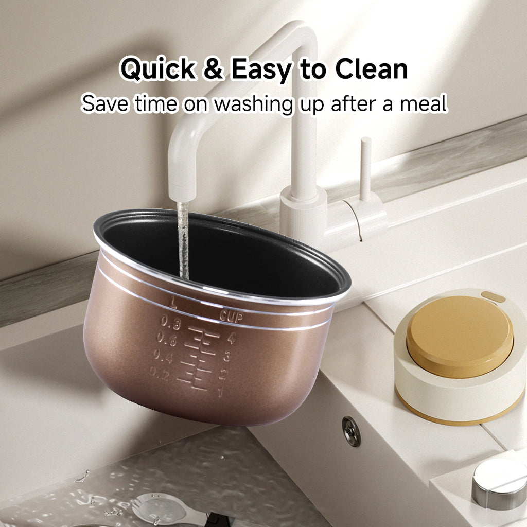 Rice Cooker 0.8L with non-stick Inner Pot (PPRC610)  Ivory