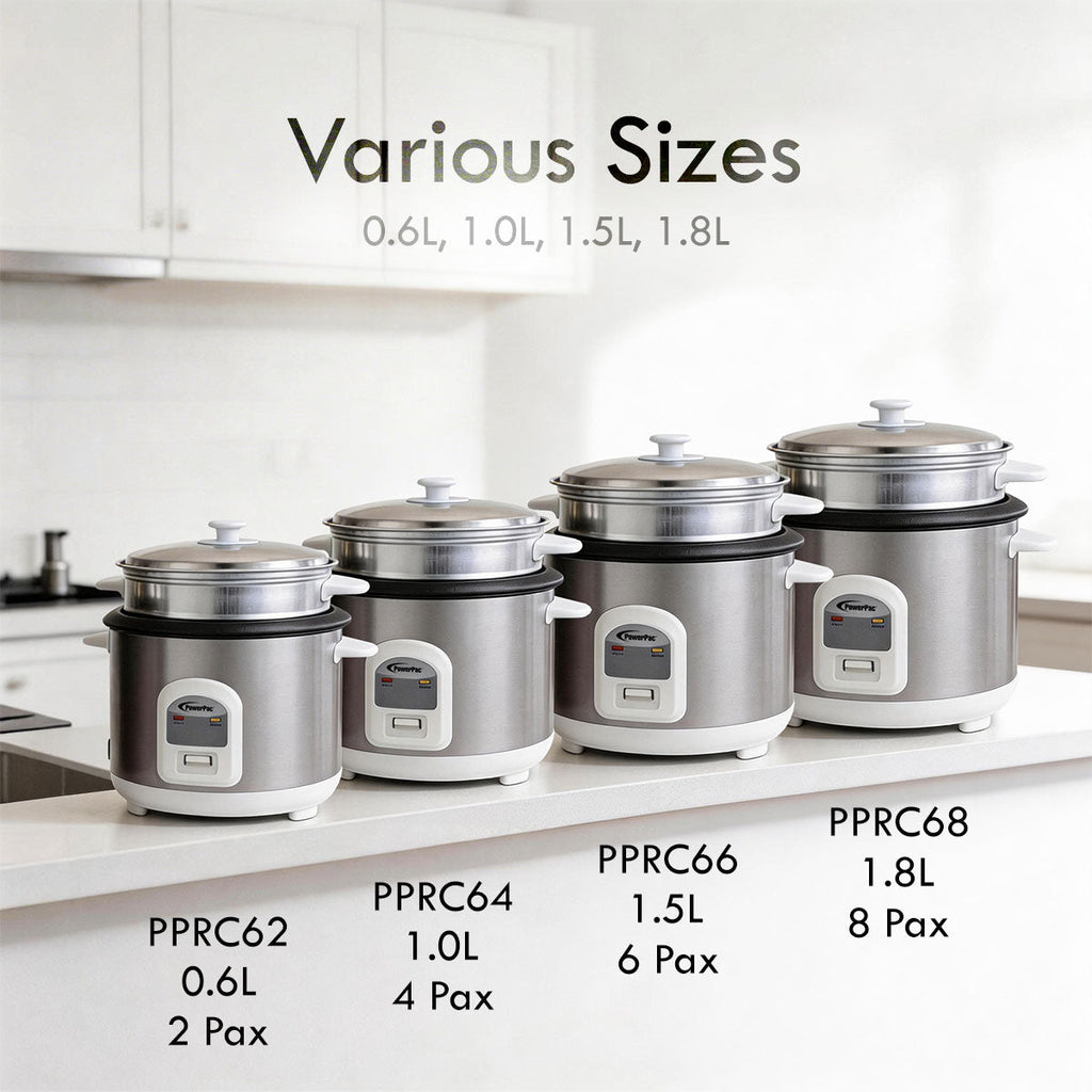 0.6L Rice Cooker with Steamer (PPRC62)