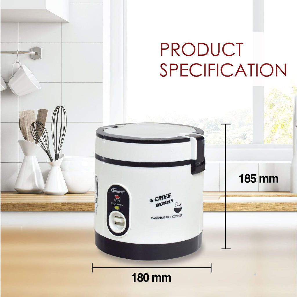 Mini Rice Cooker, Electric Lunch Box 0.6L (PPRC09)