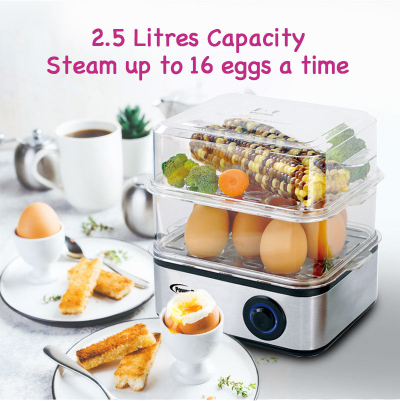 Food steamer 2.5L Multifunction 2 Tier Steamer (PPS706)