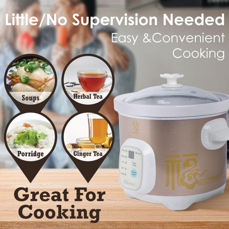 4.5L Digital Slow Cooker with Ceramic Pot (PPSC405)