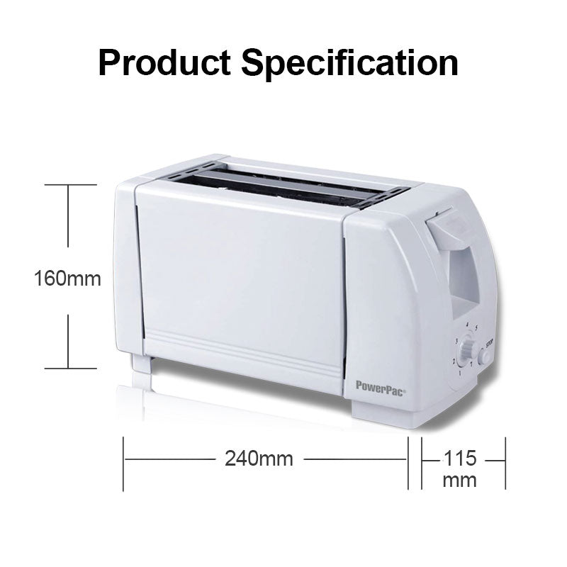 2 Slice  Bread Toaster Pop-up (PPT02)