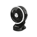 3" Clip/Table Fan – USB, Rechargeable, Portable Wireless, 360° Adjustable Tilt, LED lights, Compact, 3-Speed, black, PPUF226
