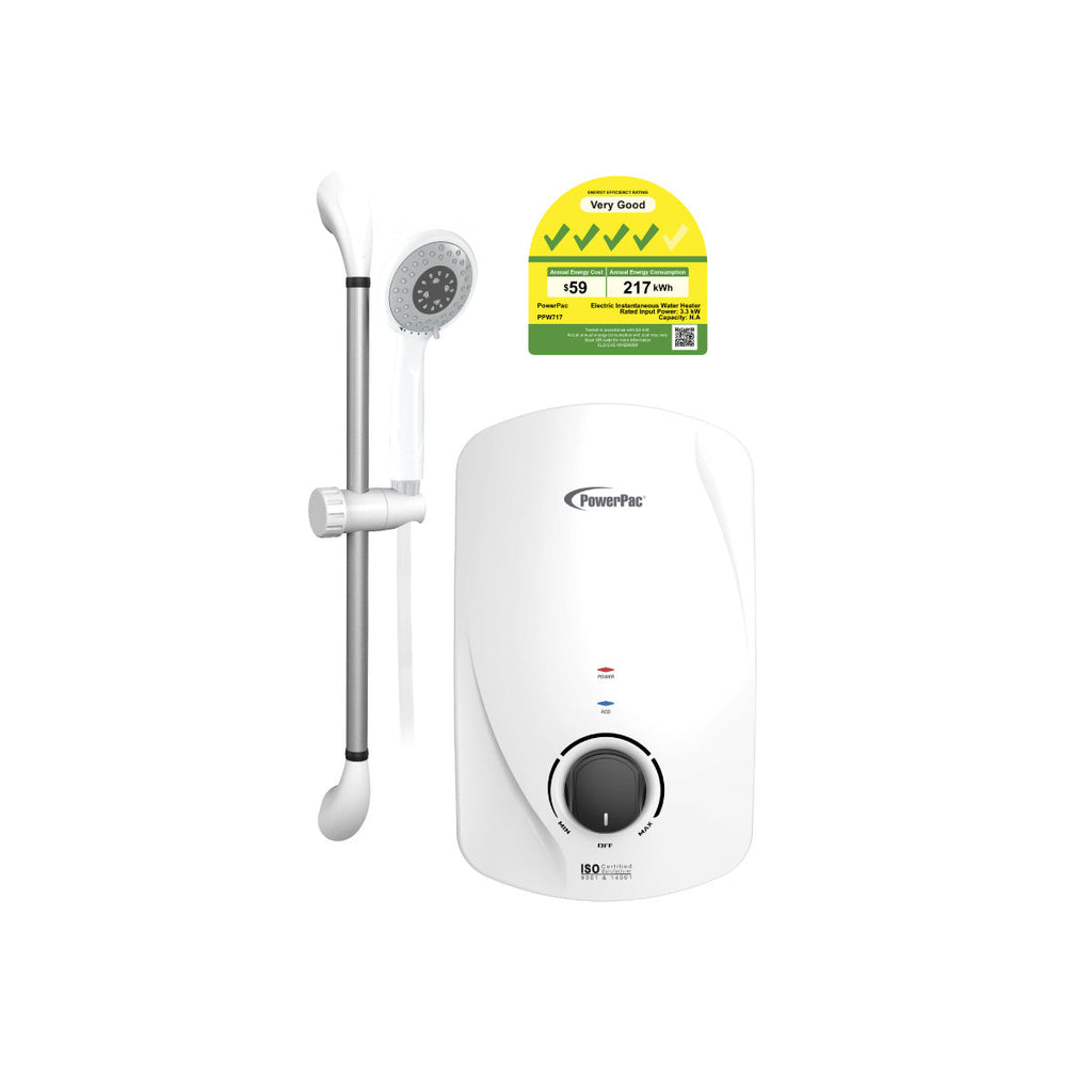 Instant Water Heater with Shower Set, Shower Heater 2.5L/Min, 3300W (PPW717)