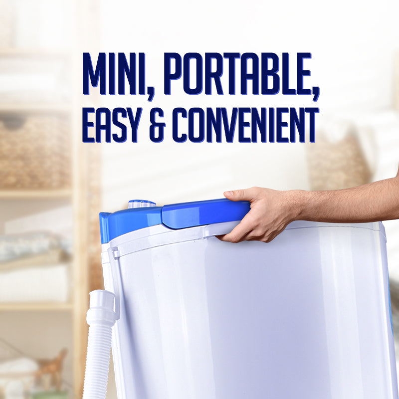 2in1 Twin Tub Mini Washing Machine - Wash & Spin Fast Laundry (PPW920)