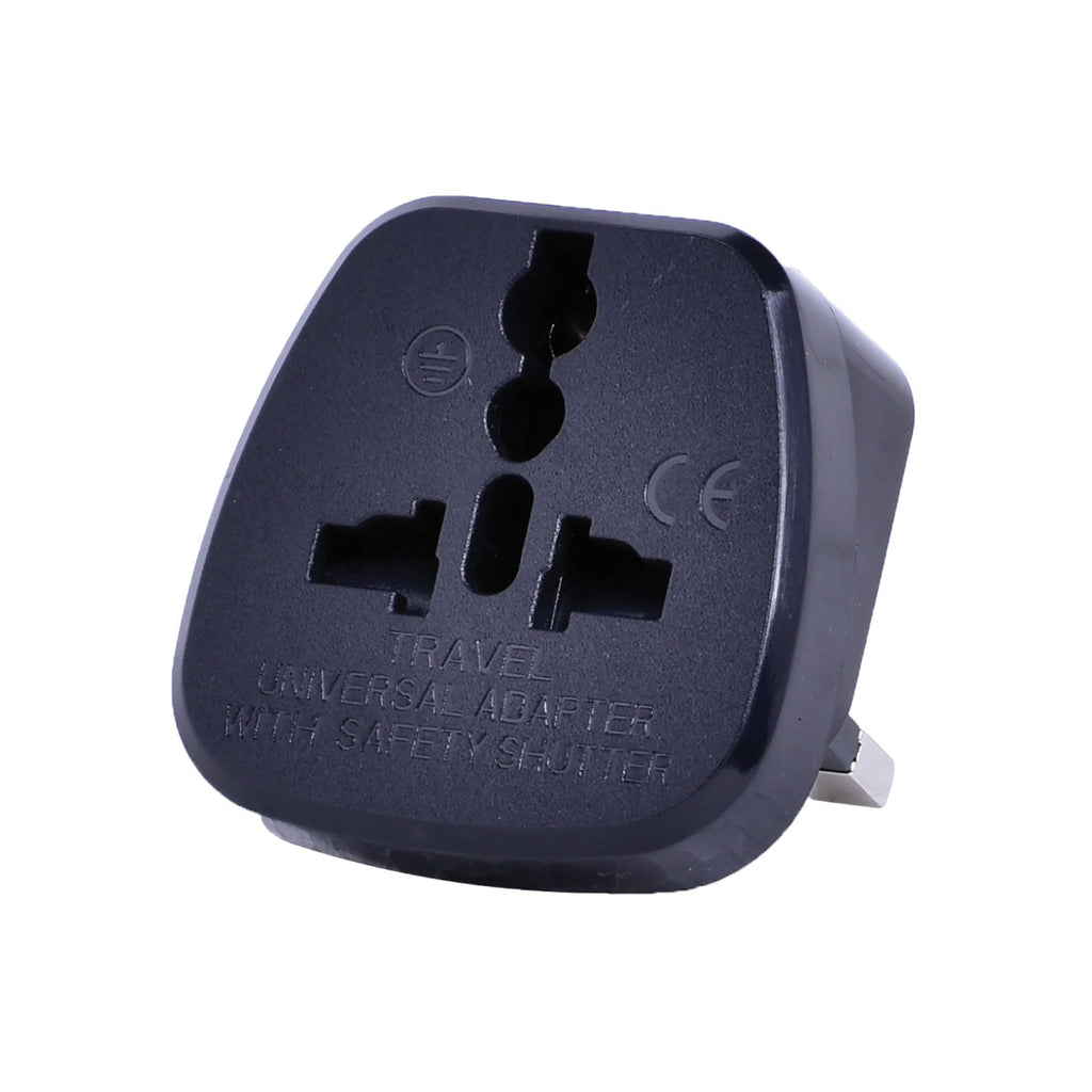 Multi Adapter with 3-Pin Plug – Multi Sockets, Travel Adapter, PT13BK