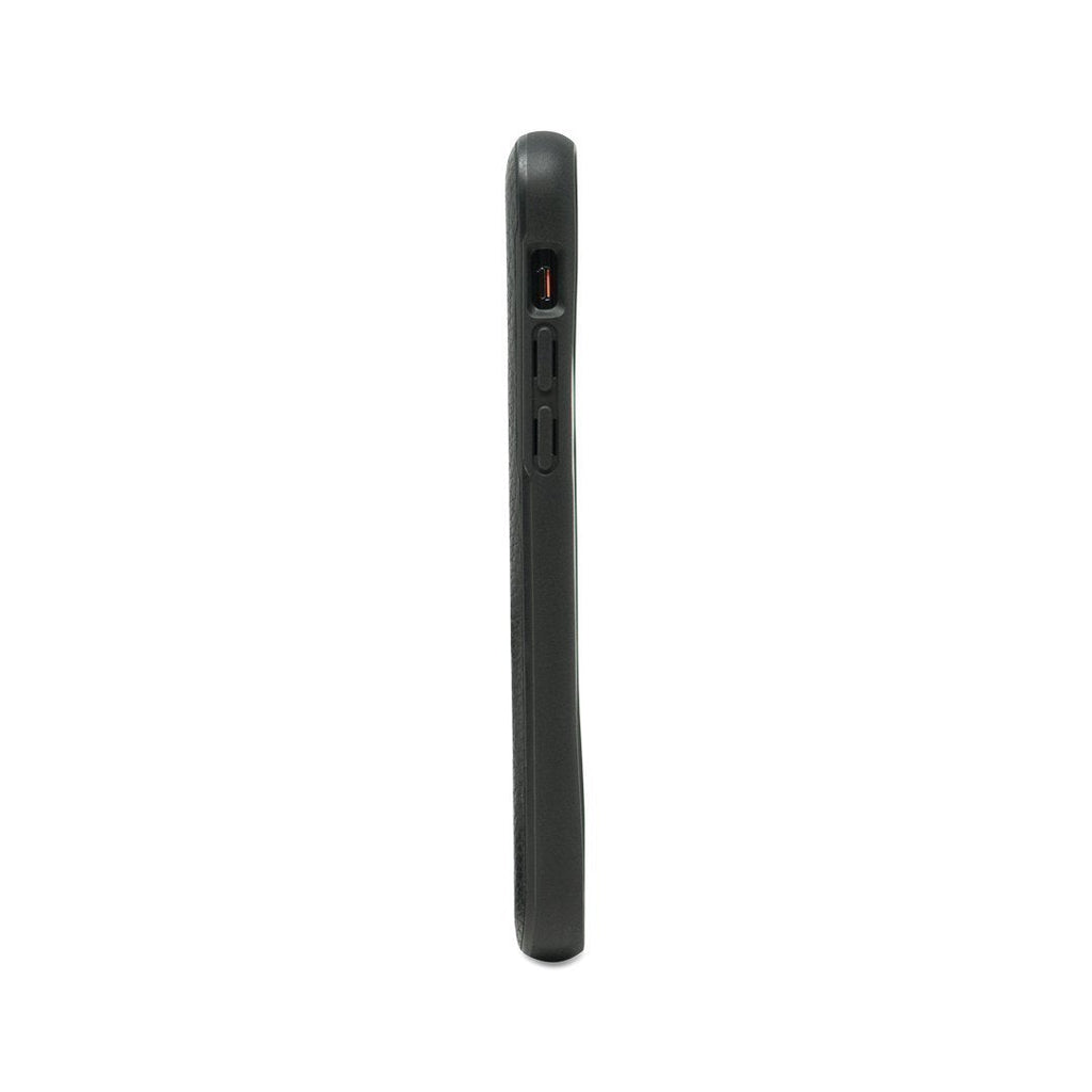 Black Leather Phone Case - Contour