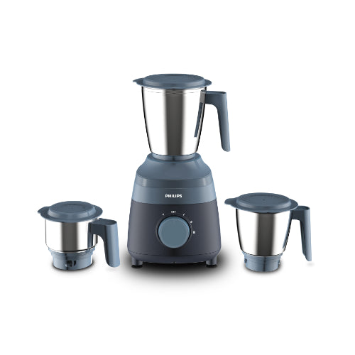 Philips 500W Blue Mixer Grinder Mixer with 3 Jars - HL1000/02