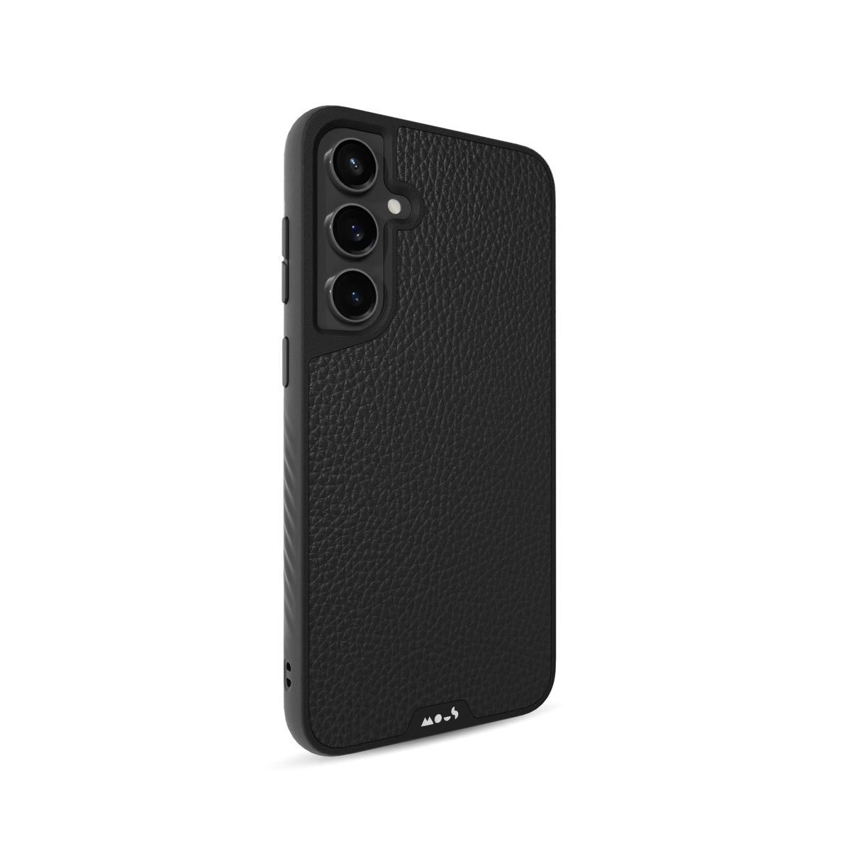 Black Leather Protective Phone Case - Limitless