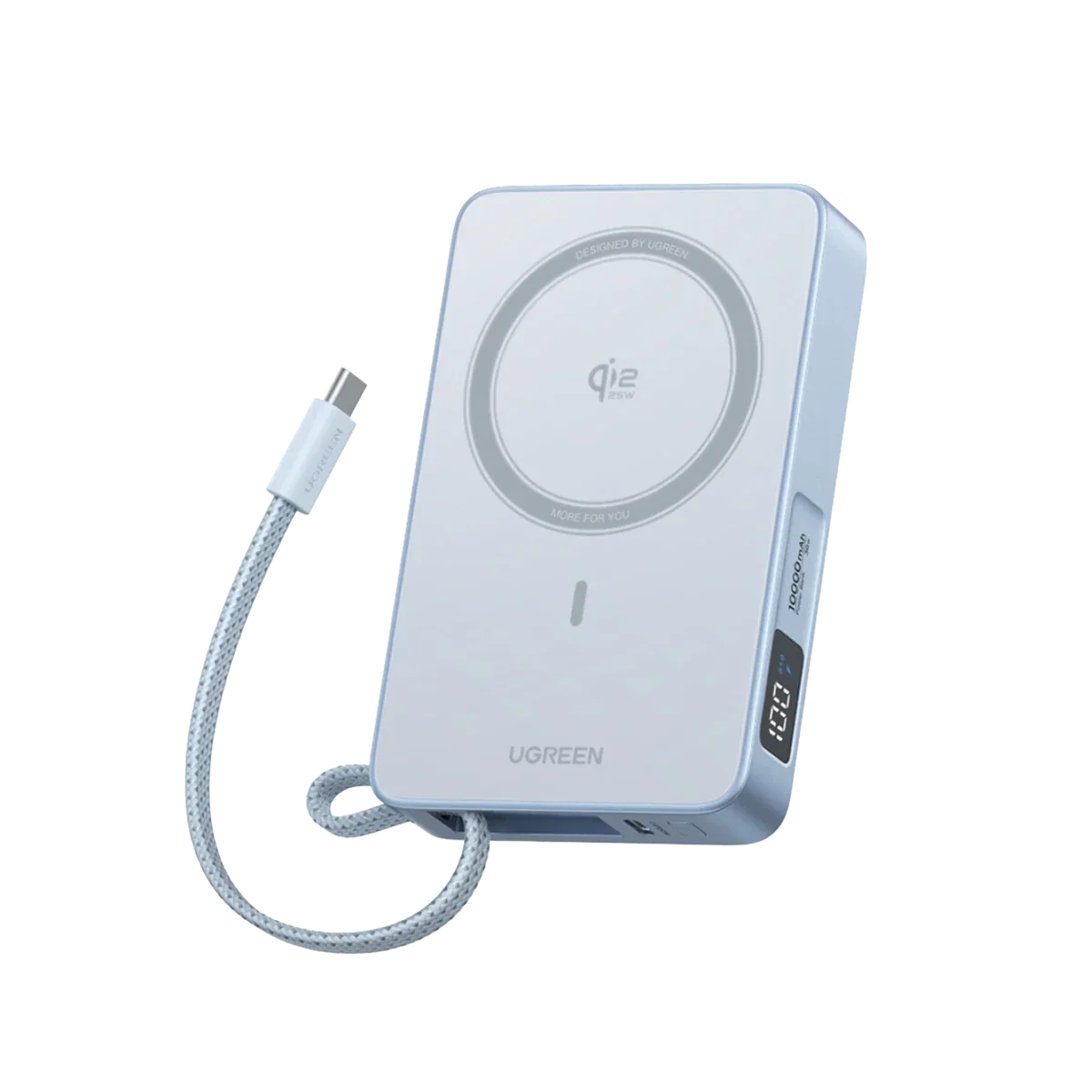 UGREEN Magflow Qi2 25W Power Bank 10000mAh con Inducción Magnética