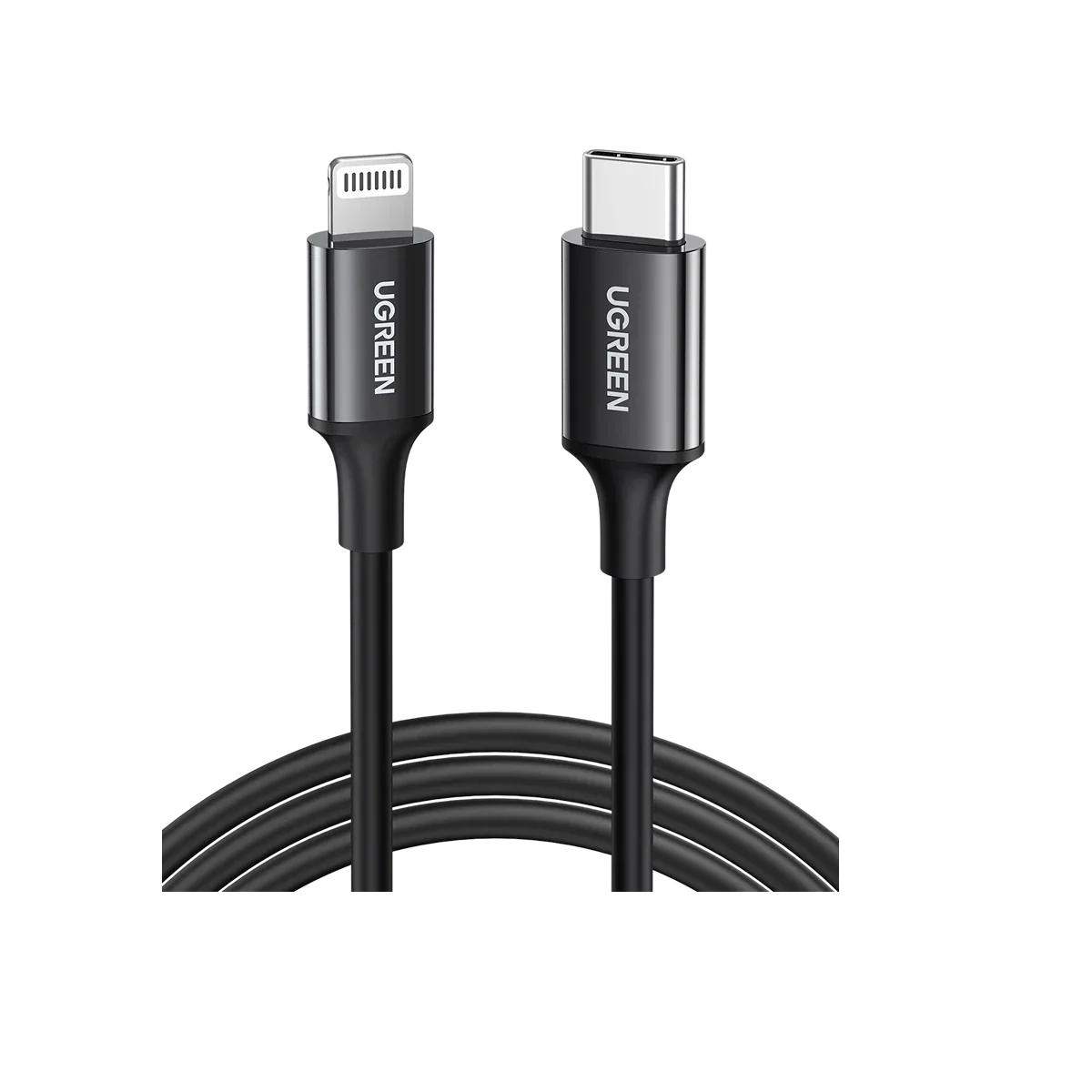 UGREEN USB-C’den Lightning’e Kablo (Nikel Kaplama, ABS Gövde)