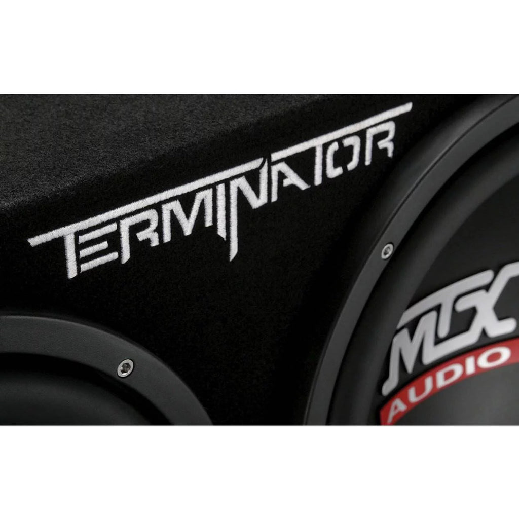 MTX TNE212D 12 Subwoofer (2 Pack) + Monoblock Amplifier (2 Pack) + Amp Wire Kit