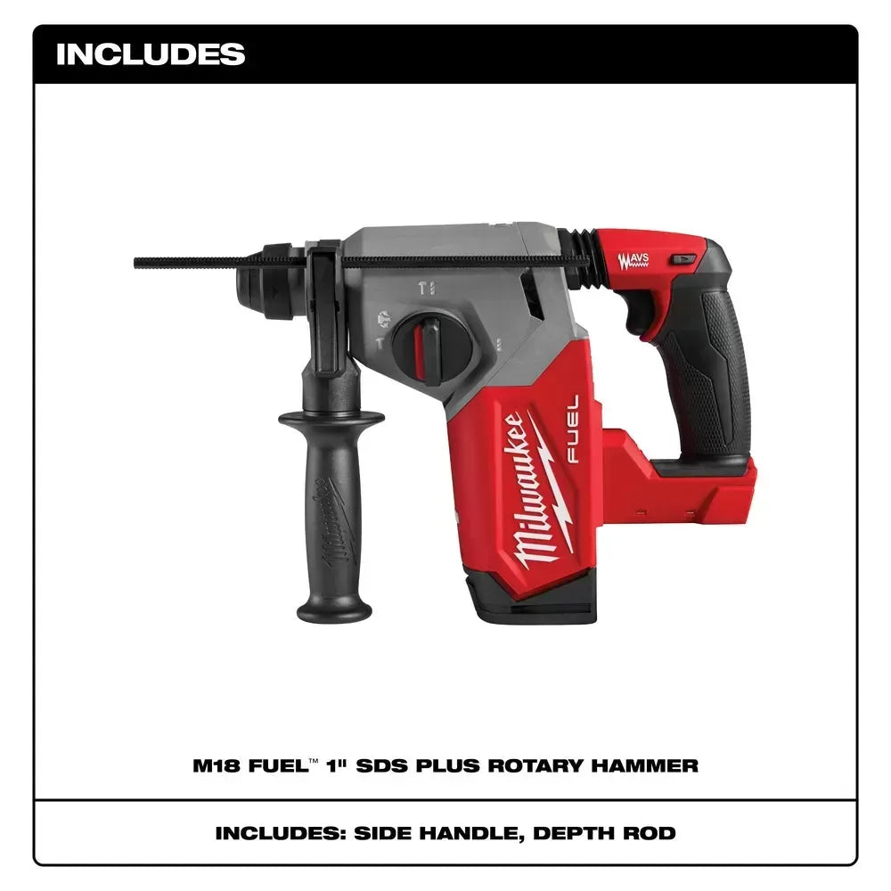 Milwaukee 2912-20 M18 FUEL 18V 1 SDS Plus Brushless Rotary Hammer - Bare Tool