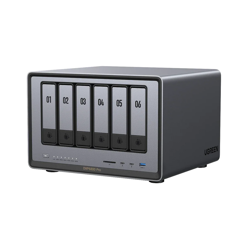 UGREEN NASync DXP6800 Pro, NAS de escritorio de 6 bahías, CPU Intel i5 1235u de 10 núcleos
