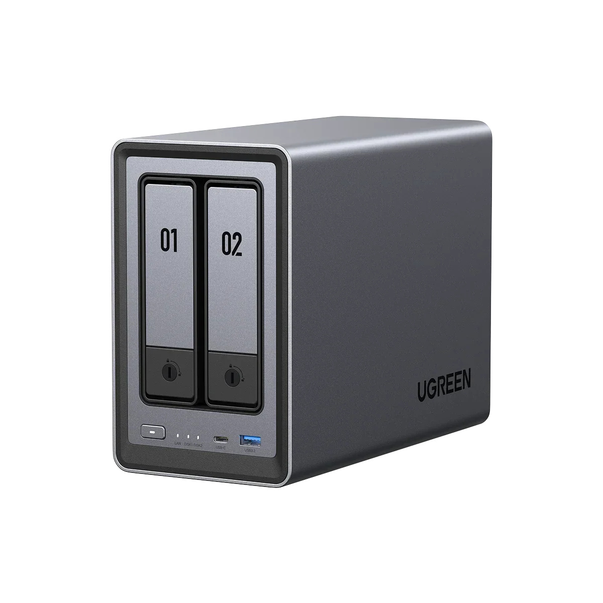UGREEN NASync DXP2800, NAS de Escritorio de 2 bahías, CPU Intel N100 de Cuatro núcleos