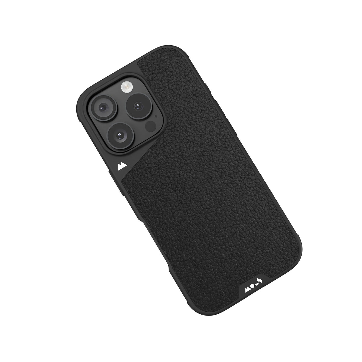 Black Leather Protective Phone Case - Limitless
