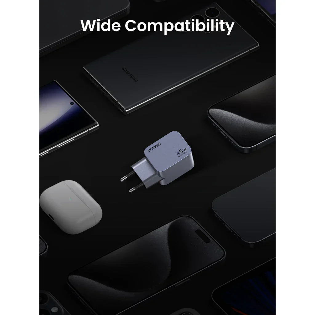 UGREEN Nexode Pro Charger Dual USB-C GaN Fast 45W EU