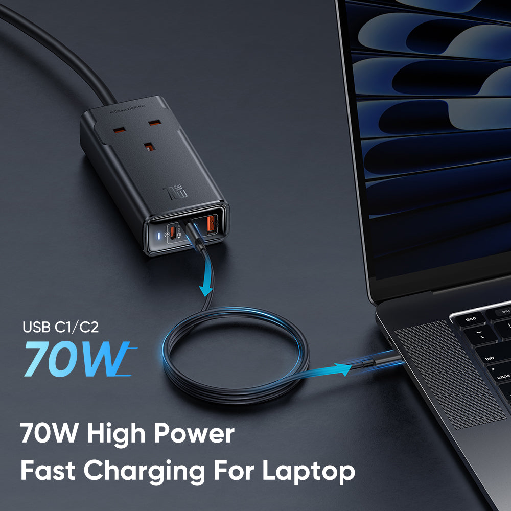 Mcdodo 70W 2C+1A+1AC GAN Lightning Protection Power Strip (UK)